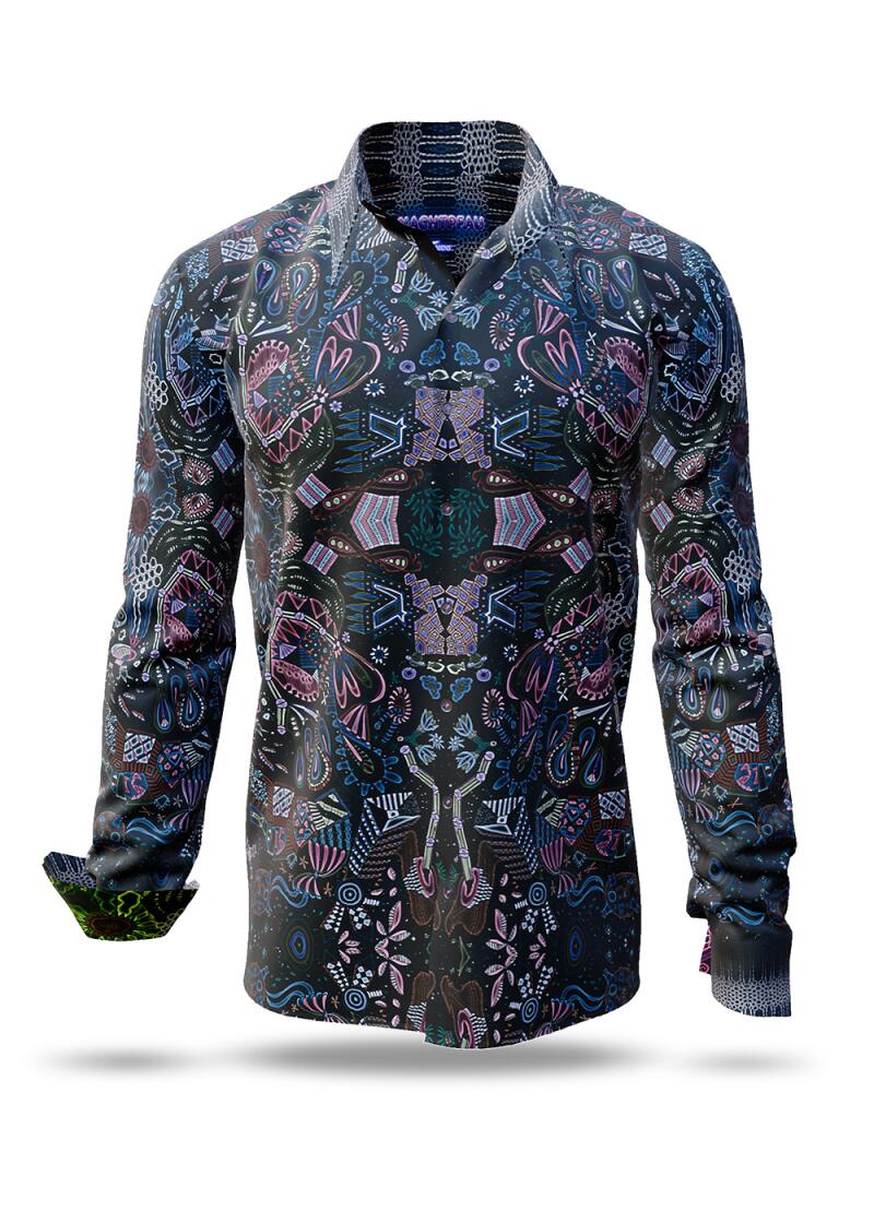 Button Up Shirt CARROUSEL BLACK from GERMENS