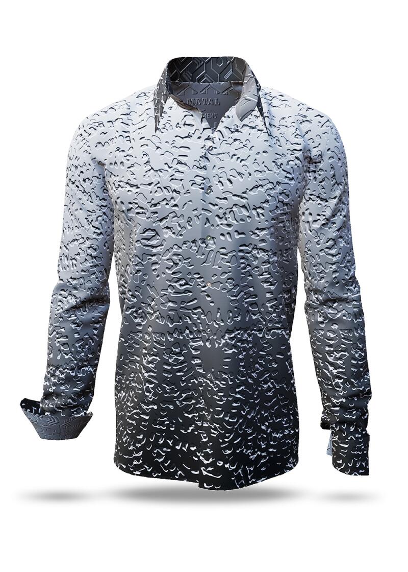 Graues Hemd Herren METAL von GERMENS - 100 % Baumwolle