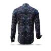 CARROUSEL BLACK - black shirt with coloured structures - GERMENS