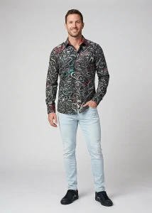Discover dark shirt for men NEKRODRAKE - 100% cotton