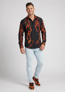 Entdecke bunte Hemden Herren LAVA - 100 % Baumwolle