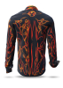 Button down Hemd LAVA – GERMENS artfashion – 100 % Baumwolle - Größe L