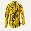 ausgefallene Damenbluse für Damen - DORNRÖSCHEN YELLOW - 100 % Baumwolle - GERMENS artfashion - Größen XS bis 3XL