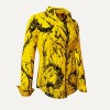 ausgefallene Damenbluse für Damen - DORNRÖSCHEN YELLOW - 100 % Baumwolle - GERMENS artfashion - Größen XS bis 3XL