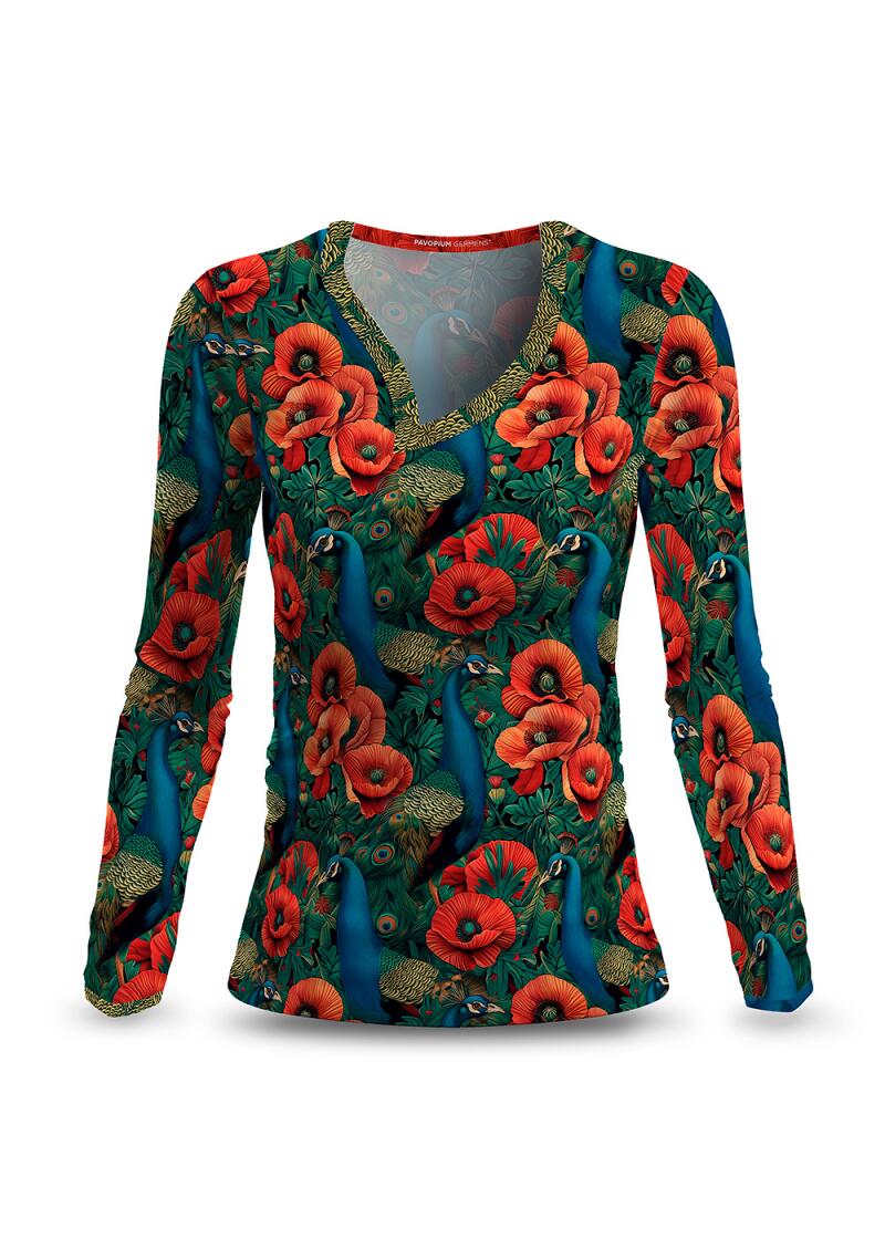 7 Stück limitiertes Damen Langarm Shirt PAVOPIUM von GERMENS