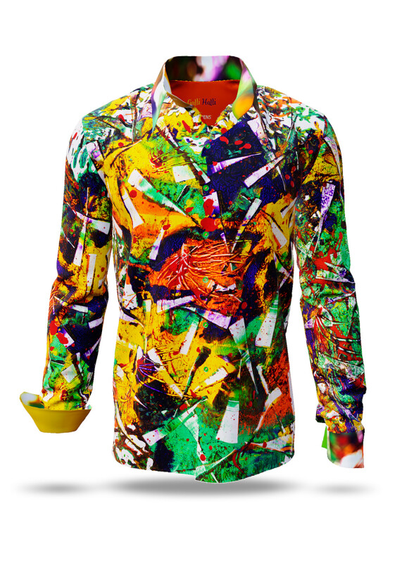 Discover colorful button up shirts for men GALLI HALLI - 100% cotton