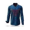 LBN - Dark blue shirt with red graphics - GERMENS