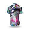extraordinary summer shirt for men RASTERBLUETE by GERMENS artfashion - Each size is only available once - only available from 07.-14.09.2025!