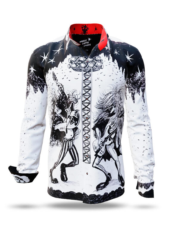 Entdecke Hemden Herren WHOLE LOTTA SMOKE - 100 % Baumwolle