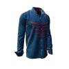 LBN - Dark blue shirt with red graphics - GERMENS