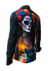 Mens Casual Long Sleeve Shirts DIA DE LOS MUERTES – GERMENS artfashion – 100 % Cotton - Size L