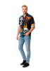 Sommerhemd Herren DIA DE LOS MUERTES - 100 % Baumwolle - 10 Größen von XS - 6XL - außergewöhnliches Design - feinste Verarbeitung - Stoffe Made in Germany - limitiert und exklusiv