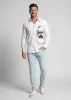 Discover colorful button up shirts for men TYPEWRITER KARL MARX WHITE - 100% cotton