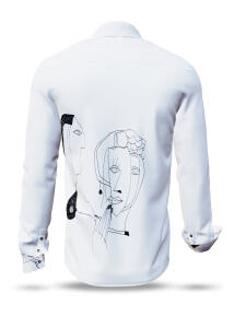 Discover the white and black mens shirt ARMER PICOSSA -...