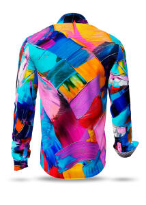 GEDANKENFARBEN buntes Hemd Herren - 100 % Baumwolle -...