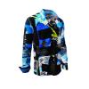 PLUS - Black-blue men´s shirt - GERMENS