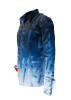 GON BLUE blaues Hemd Herren - 100 % Baumwolle - GERMENS artfashion M
