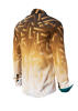GON BROWN braunes Hemd Herren - 100 % Baumwolle - GERMENS artfashion 5XL