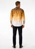 GON BROWN braunes Hemd Herren - 100 % Baumwolle - GERMENS artfashion L