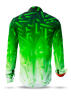 GON GREEN grünes Hemd Herren - 100 % Baumwolle - GERMENS artfashion XS