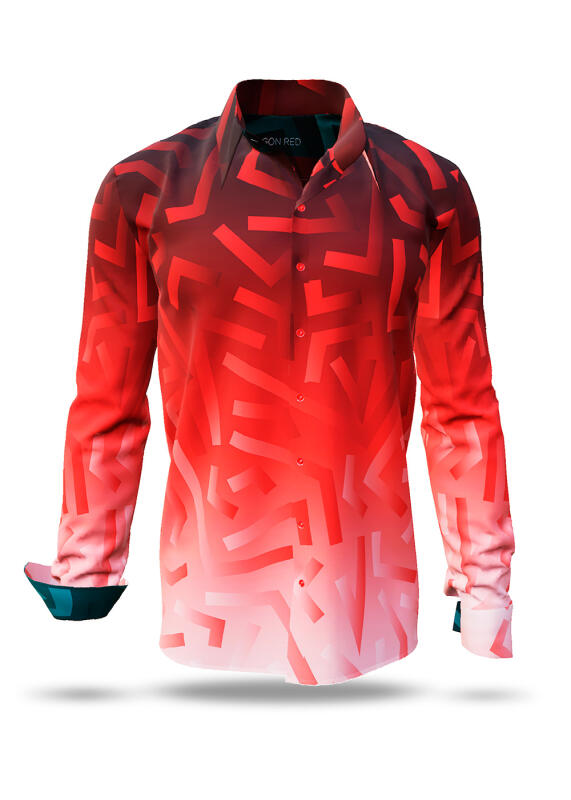 GON RED rotes Hemd Herren - 100 % Baumwolle - GERMENS artfashion