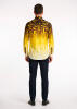 GON YELLOW gelbes Hemd Herren - 100 % Baumwolle - GERMENS artfashion S