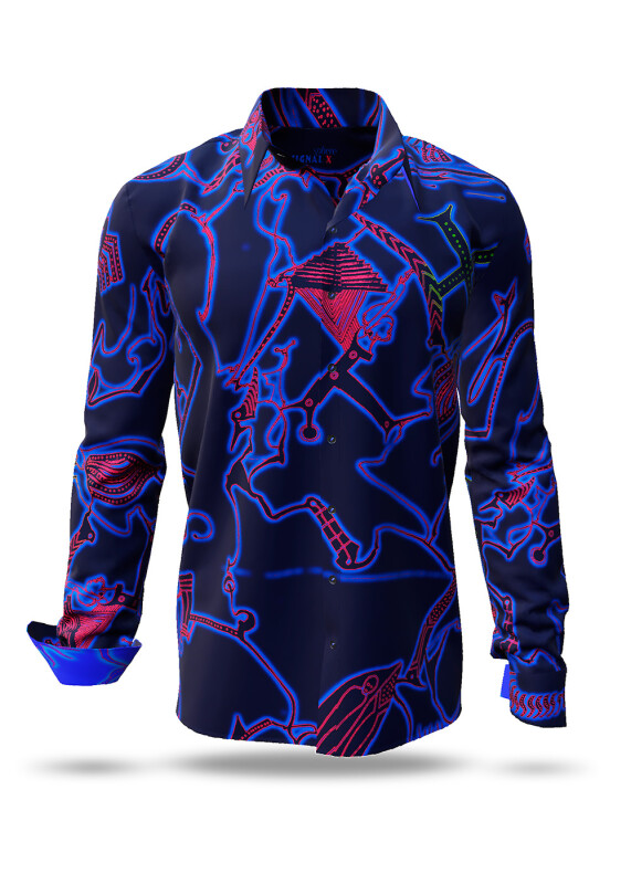 SIGNAL X SPHERE dark shirt for men – 100% cotton – GERMENS artfashion