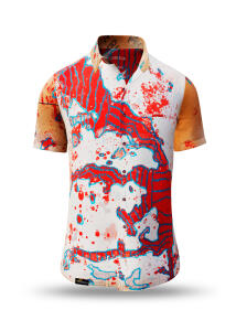 Sommerhemd Herren LAKE BLUE - 100 % Baumwolle - 10...