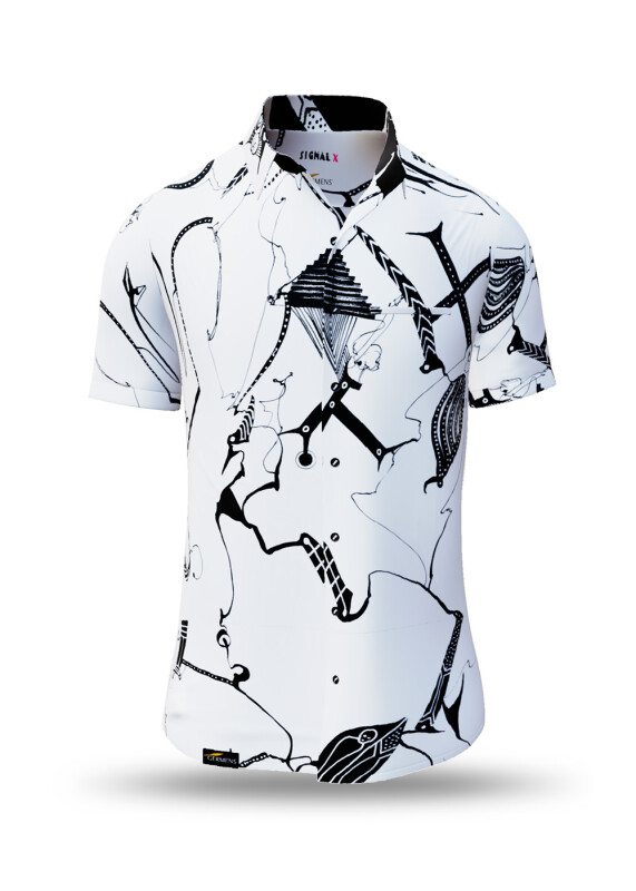 Sommerhemd Herren SIGNAL X - 100 % Baumwolle - 10 Größen von XS - 6XL - außergewöhnliches Design - feinste Verarbeitung - Stoffe Made in Germany - limitiert und exklusiv