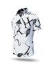 Button-down Shirt Short Sleeve SIGNAL X – GERMENS artfashion – 100 % Cotton - Size XS