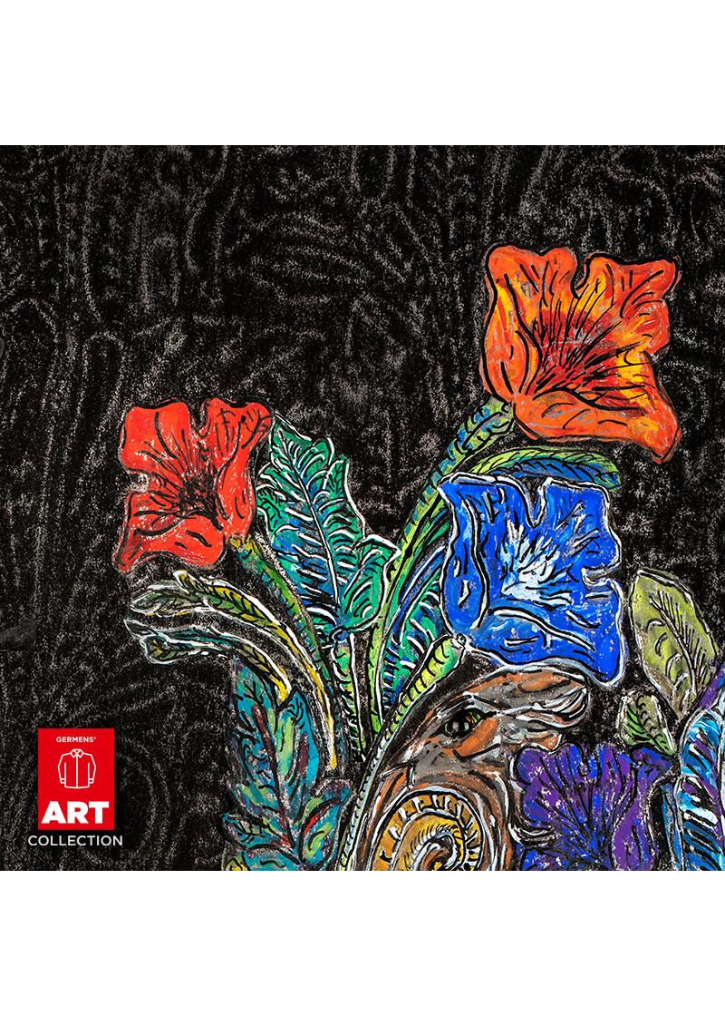 GARDEN MYSTIQUE - Barockes Freizeithemd mit farbigen Blumen
