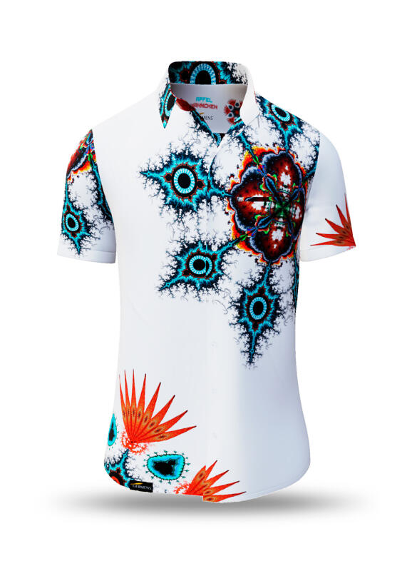 Summer shirt for men APFELMAENNCHEN - 100% cotton - 10 sizes from XS to 6XL - exceptional design - finest workmanship - fabrics made in Germany - limited edition and exclusive