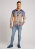 Discover colorful button up shirts for men HEXAGON CALCIT - 100% cotton