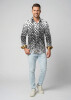 Discover colorful button up shirts for men HEXAGON ONYX - 100% cotton