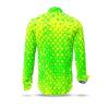 HEXAGON URANIO - yellow shirt with green honeycomb structures  - GERMENS