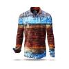 ARLOS - Eye-catching men´s shirt in blues and browns - Germens