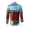 ARLOS - Eye-catching men´s shirt in blues and browns - Germens