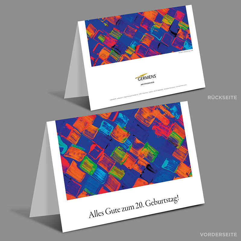20. GEBURTSTAG ♥ Geschenkgutschein von GERMENS artfashion