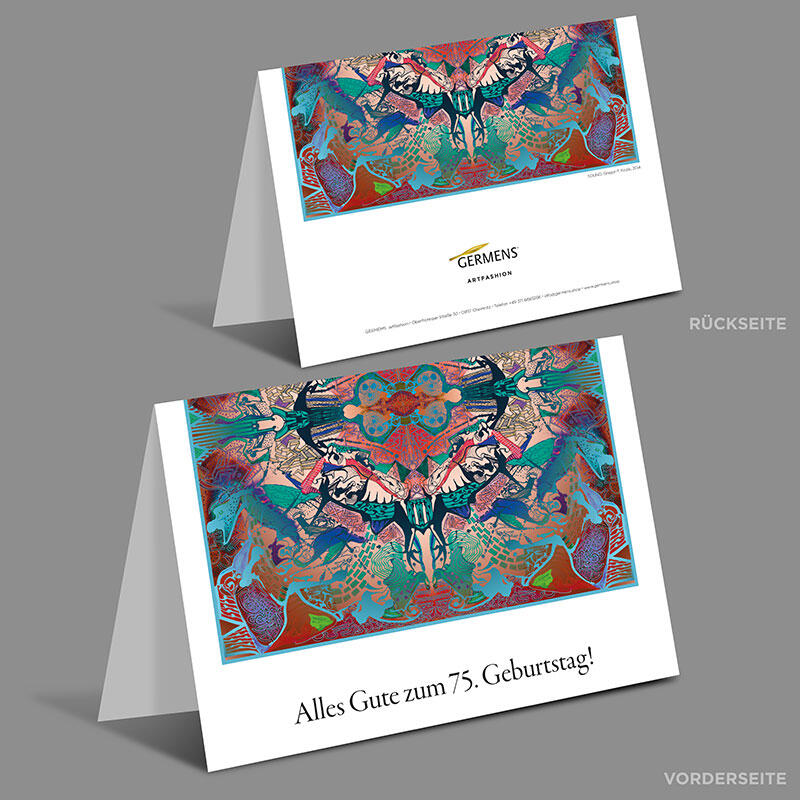 75. GEBURTSTAG ♥ Geschenkgutschein von GERMENS artfashion