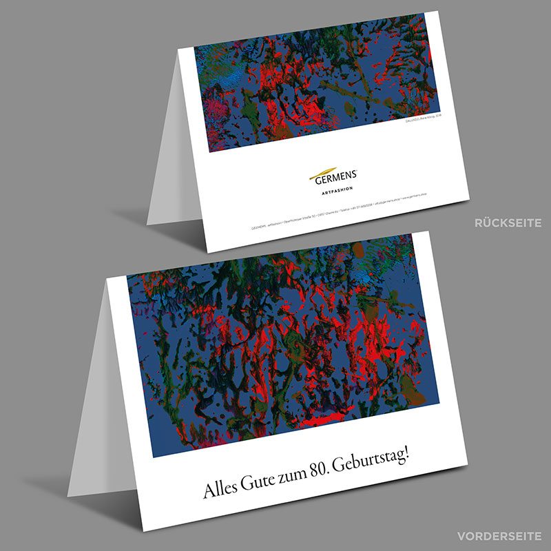 80. GEBURTSTAG ♥ Geschenkgutschein von GERMENS artfashion 50 €