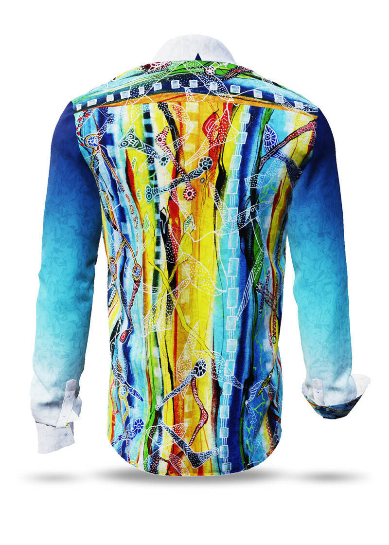 COLUMBU - Blaues Freizeithemd - GERMENS