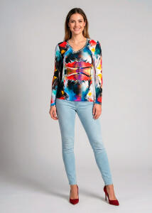 Damen Langarmshirt SIEBEN AUF EINEN KLICK COLLECTION -...