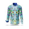 men´s long sleeve casual shirts CARROUSEL MINT - GERMENS
