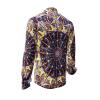 PASA - Shirt in brown tones with oriental-looking patterns - GERMENS