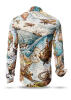 EINE REISE UM DIE WELT Langarmhemd - 100 % Baumwolle - GERMENS artfashion 5XL