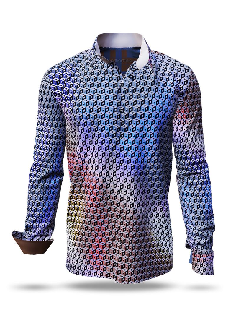 Entdecke bunte Hemden Herren CUBO SPHERE - 100 % BW