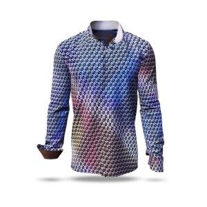 CUBO SPEHRE - Multicolored pixelated leisure shirt - GERMENS