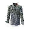 CUBO FABER - Warm grey black and white patterned shirt - GERMENS