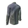 CUBO FABER - Warm grey black and white patterned shirt - GERMENS