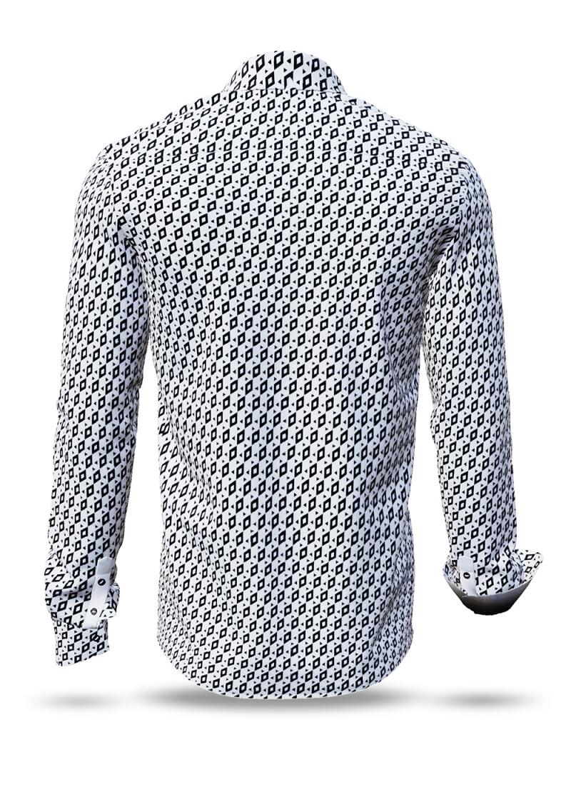 CUBO POLAR - Black and white pixelated leisure shirt